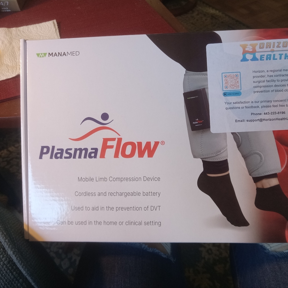 Plasma Flow Mobile Limb Compression Device
